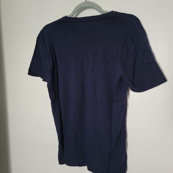 Goodthreads Mens Navy Blue Short Sleeve Pocket Casual V Neck T Shirt Size XSmall - Picture 9 of 9